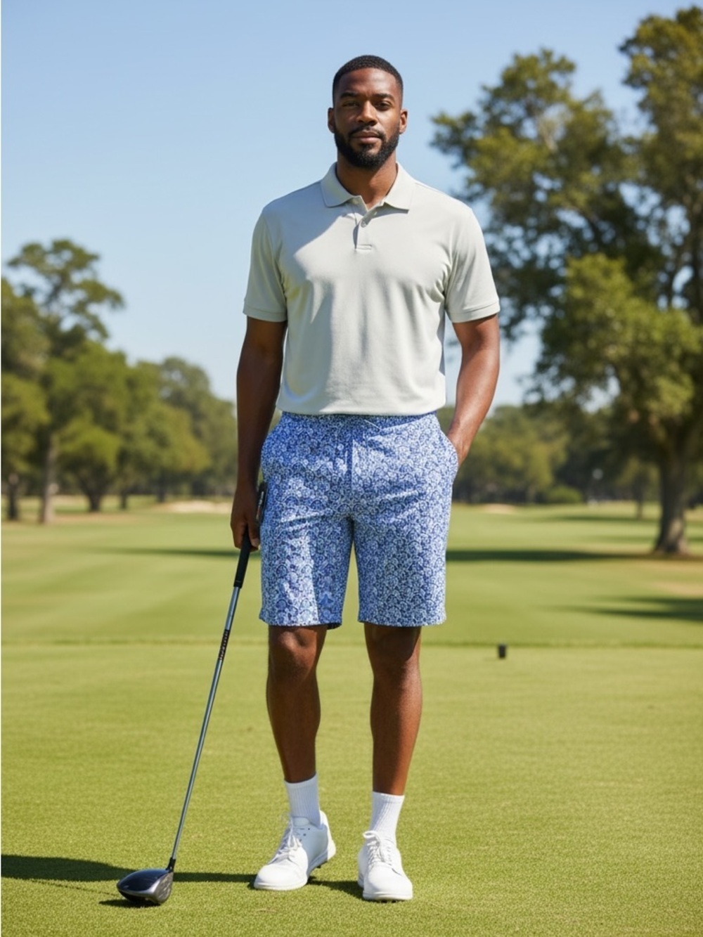 Ralph Lauren RLX Golf Size 36 Printed Fish Athletic Shorts - Classic Fit